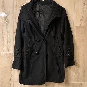 black pea coat